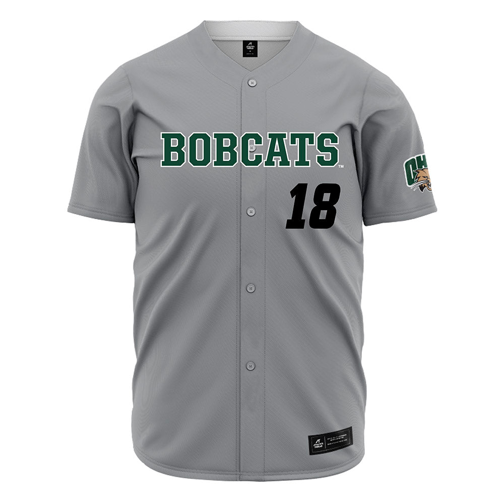 Ohio - NCAA Baseball : Aiden Cook - Grey Jersey-0