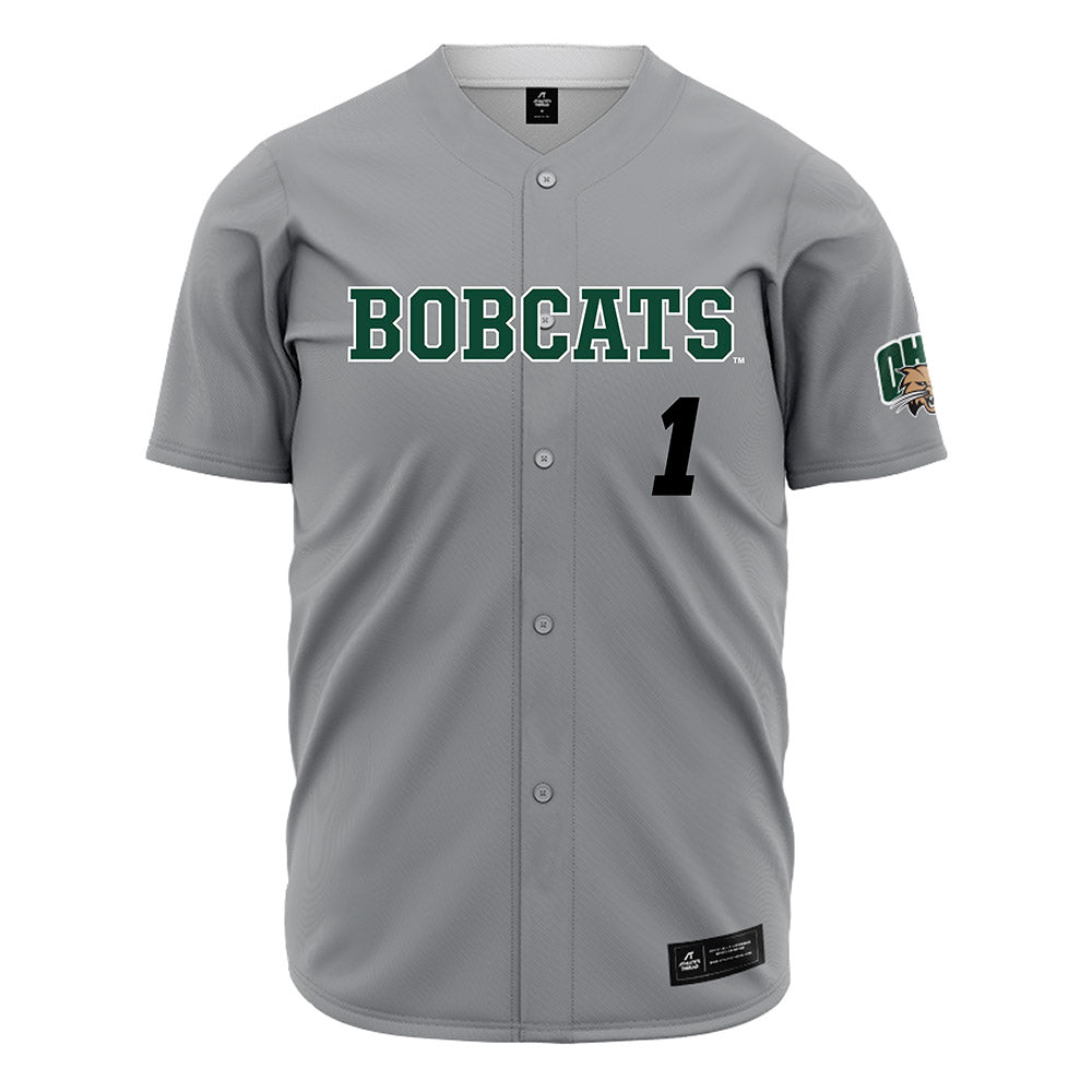 Ohio - NCAA Baseball : Noah Ernst - Grey Jersey-0