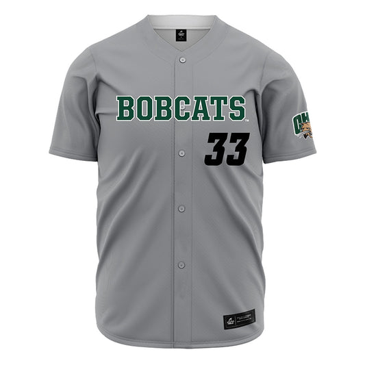 Ohio - NCAA Baseball : Nick Weiss - Grey Jersey-0