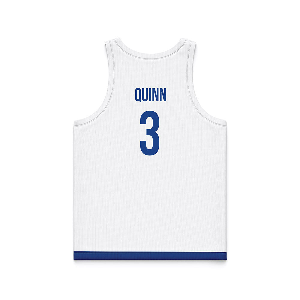 Drake - NCAA Men's Basketball : Jalen Quinn - White Basketball Jersey-1