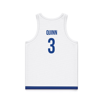 Drake - NCAA Men's Basketball : Jalen Quinn - White Basketball Jersey-1