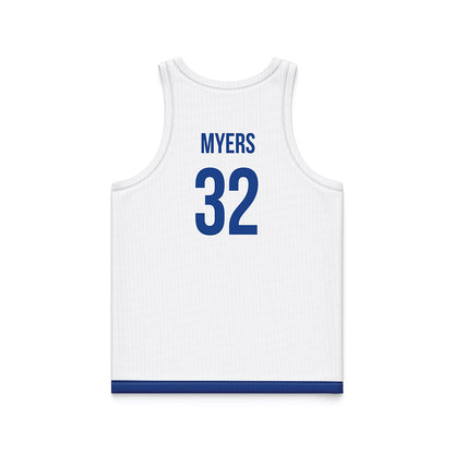 Drake - NCAA Women's Basketball : Allie Myers - White Basketball Jersey-1