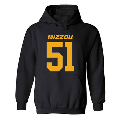 Missouri - NCAA Football : Luke Work - Hooded Sweatshirt-0
