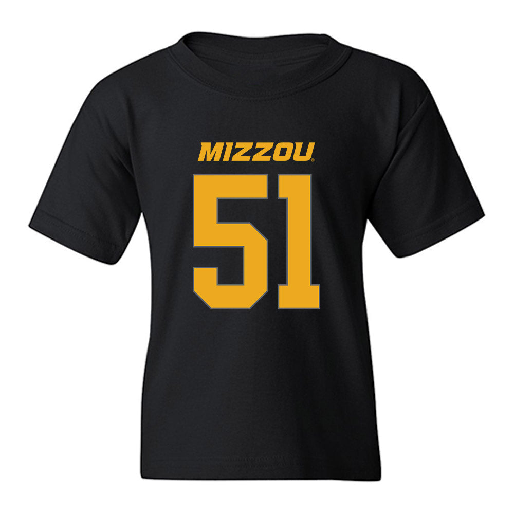 Missouri - NCAA Football : Luke Work - Youth T-Shirt-0