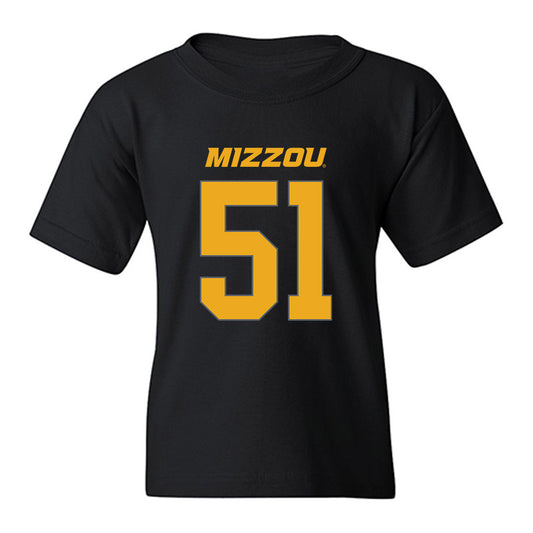 Missouri - NCAA Football : Luke Work - Youth T-Shirt-0