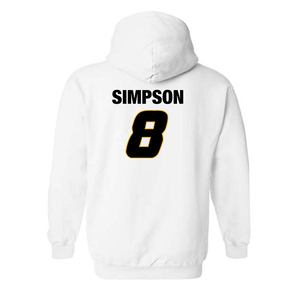 Missouri - NCAA Football : Donta Simpson - Sports Shersey Hooded Sweatshirt-1