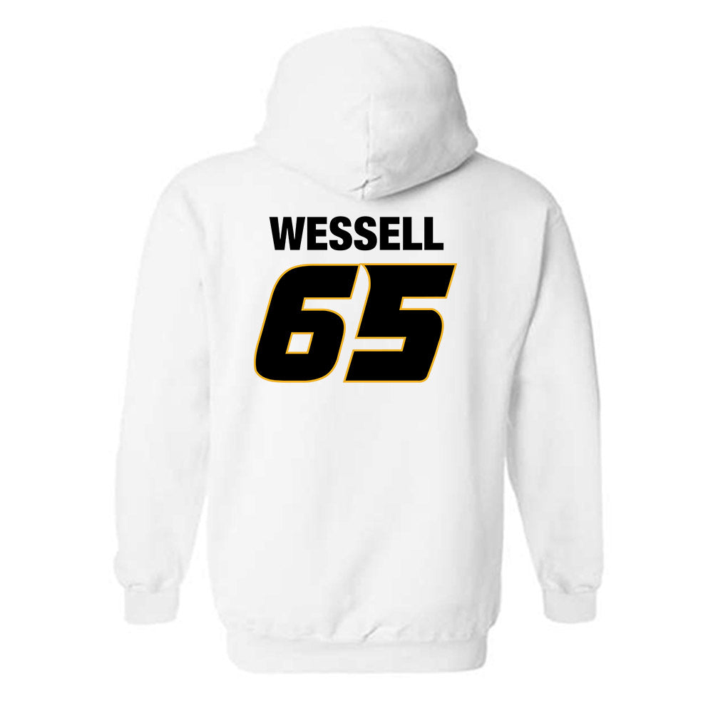 Missouri - NCAA Football : Brysen Wessell - Sports Shersey Hooded Sweatshirt-1