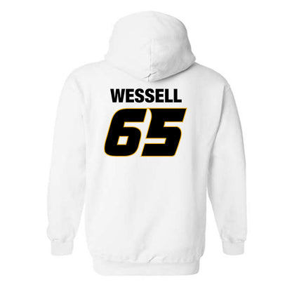 Missouri - NCAA Football : Brysen Wessell - Sports Shersey Hooded Sweatshirt-1