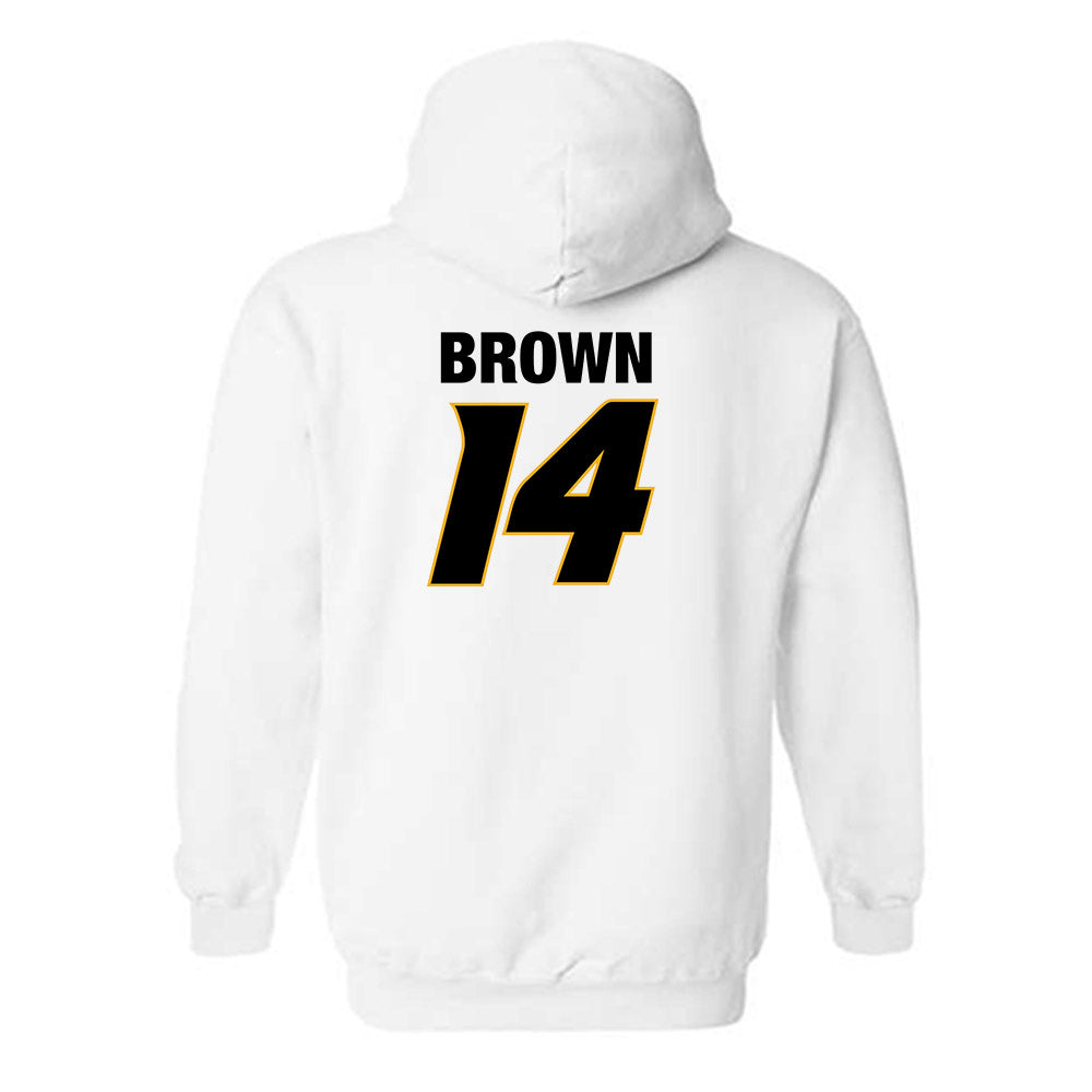 Missouri - NCAA Football : Brett Brown - Sports Shersey Hooded Sweatshirt-1