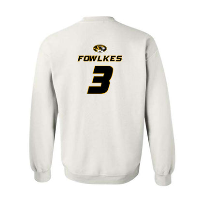 Missouri - NCAA Football : DaMarion Fowlkes - Replica Shersey Crewneck Sweatshirt-1