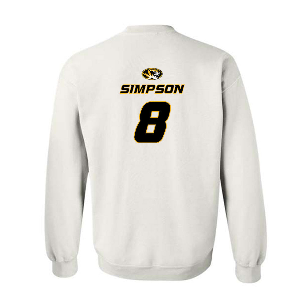 Missouri - NCAA Football : Donta Simpson - Replica Shersey Crewneck Sweatshirt-1