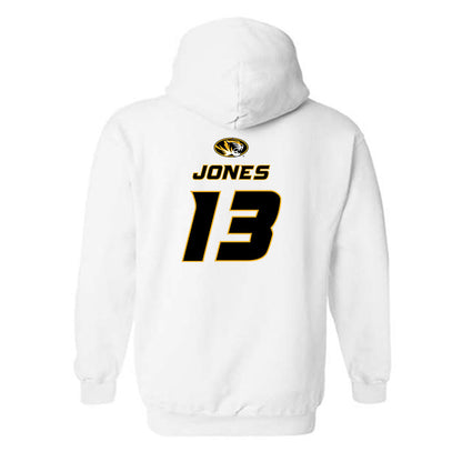 Missouri - NCAA Football : Jaden Jones - Replica Shersey Hooded Sweatshirt-1