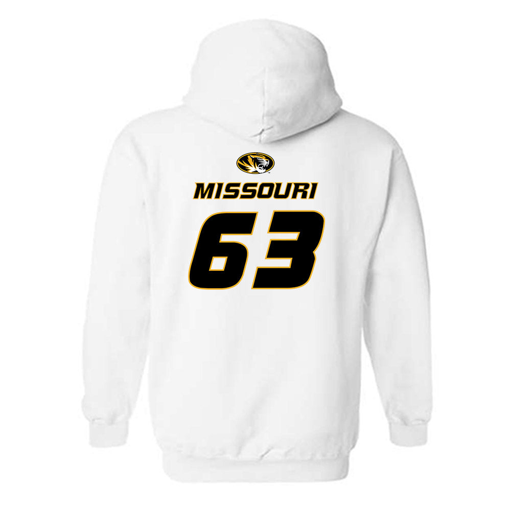 Missouri - NCAA Football : Chace Missouri - Replica Shersey Hooded Sweatshirt-1