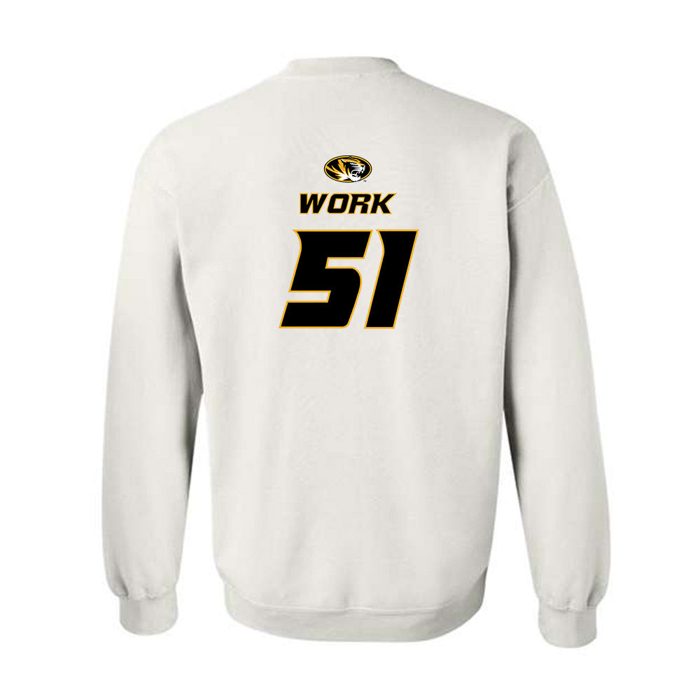Missouri - NCAA Football : Luke Work - Replica Shersey Crewneck Sweatshirt-1