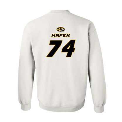Missouri - NCAA Football : Whit Hafer - Replica Shersey Crewneck Sweatshirt-1