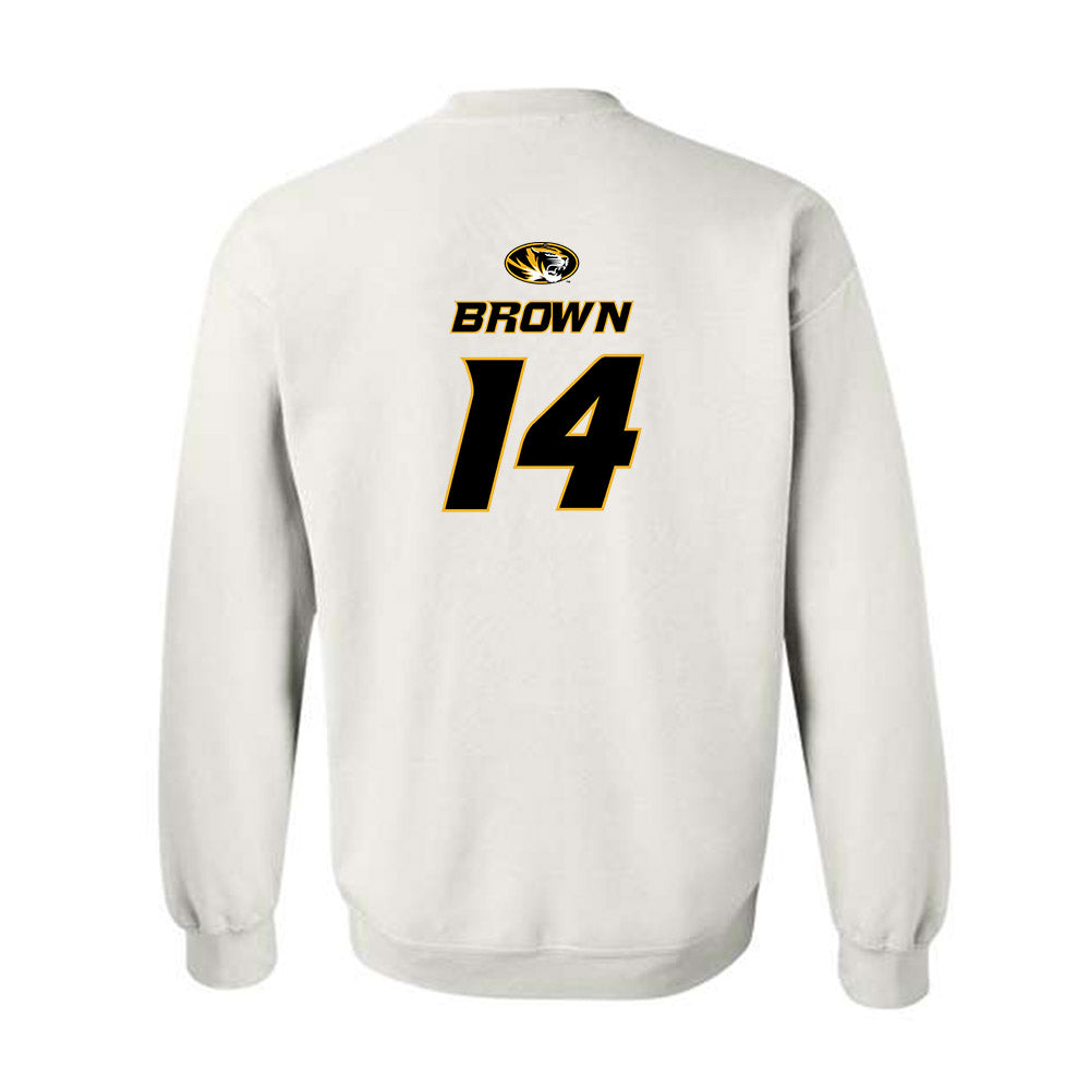 Missouri - NCAA Football : Brett Brown - Replica Shersey Crewneck Sweatshirt-1