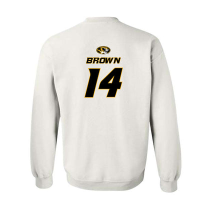 Missouri - NCAA Football : Brett Brown - Replica Shersey Crewneck Sweatshirt-1