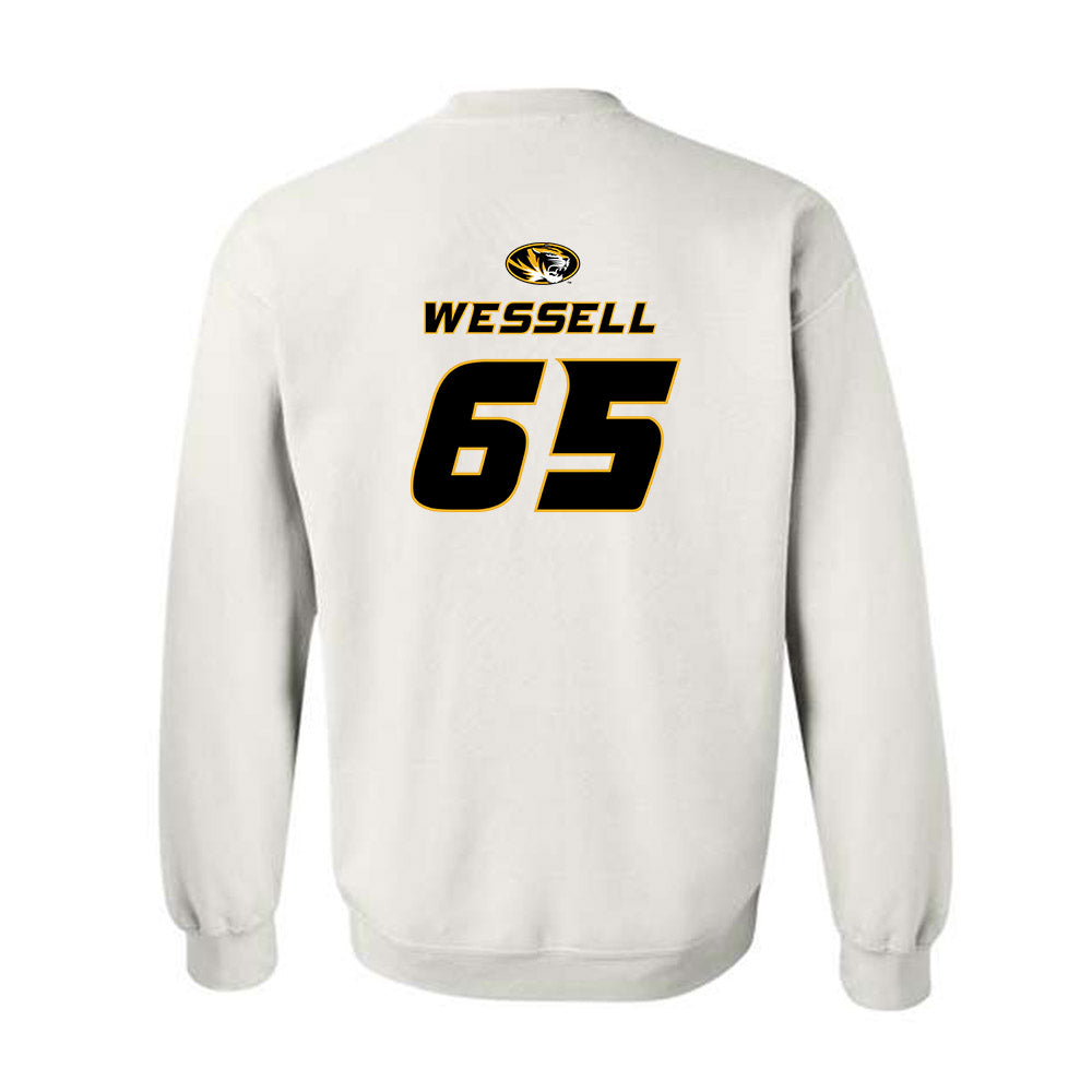 Missouri - NCAA Football : Brysen Wessell - Replica Shersey Crewneck Sweatshirt-1