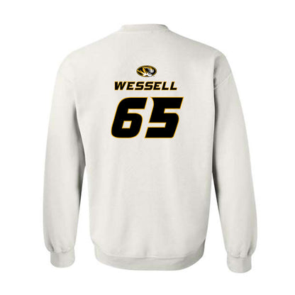 Missouri - NCAA Football : Brysen Wessell - Replica Shersey Crewneck Sweatshirt-1