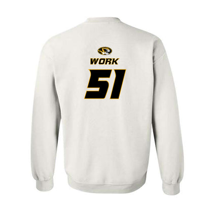 Missouri - NCAA Football : Luke Work - Replica Shersey Crewneck Sweatshirt-1