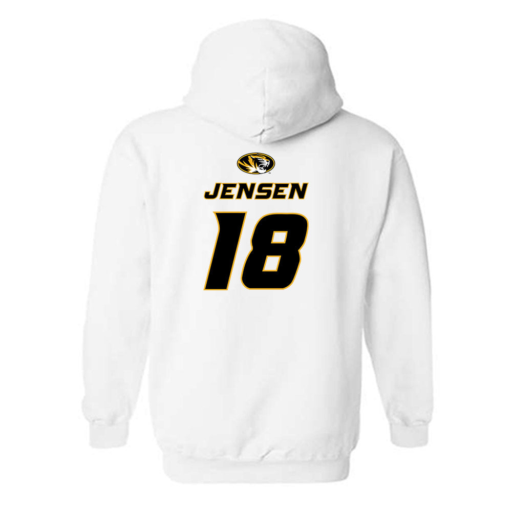 Missouri - NCAA Football : Isaac Jensen - Replica Shersey Hooded Sweatshirt-1
