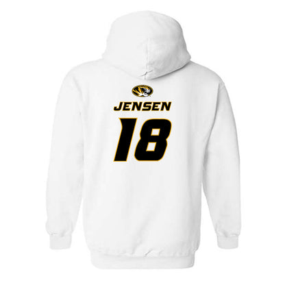 Missouri - NCAA Football : Isaac Jensen - Replica Shersey Hooded Sweatshirt-1