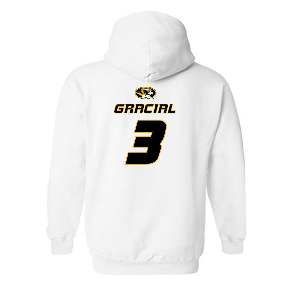 Missouri - NCAA Football : Marquis Gracial - Replica Shersey Hooded Sweatshirt-1