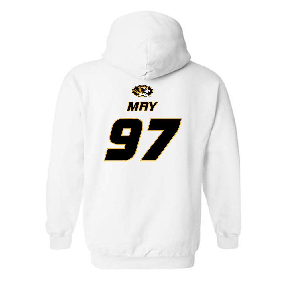 Missouri - NCAA Football : CJ May - Replica Shersey Hooded Sweatshirt-1