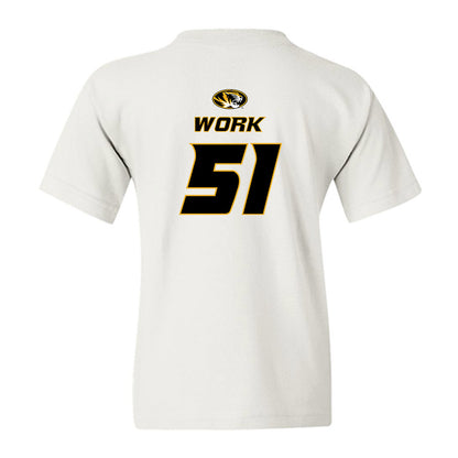 Missouri - NCAA Football : Luke Work - Replica Shersey Youth T-Shirt-1