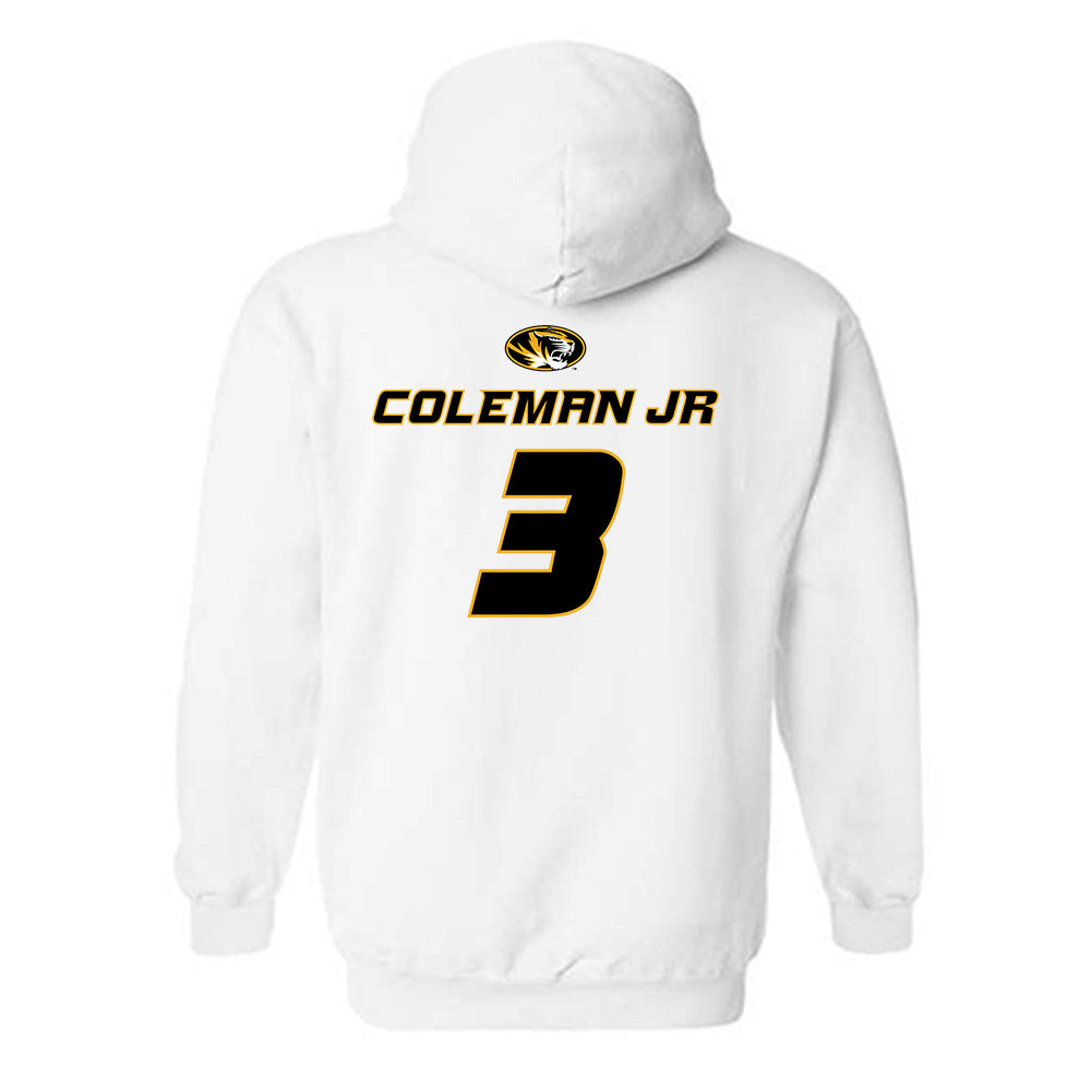 Missouri - NCAA Football : Kevin Coleman Jr - Replica Shersey Hooded Sweatshirt-1