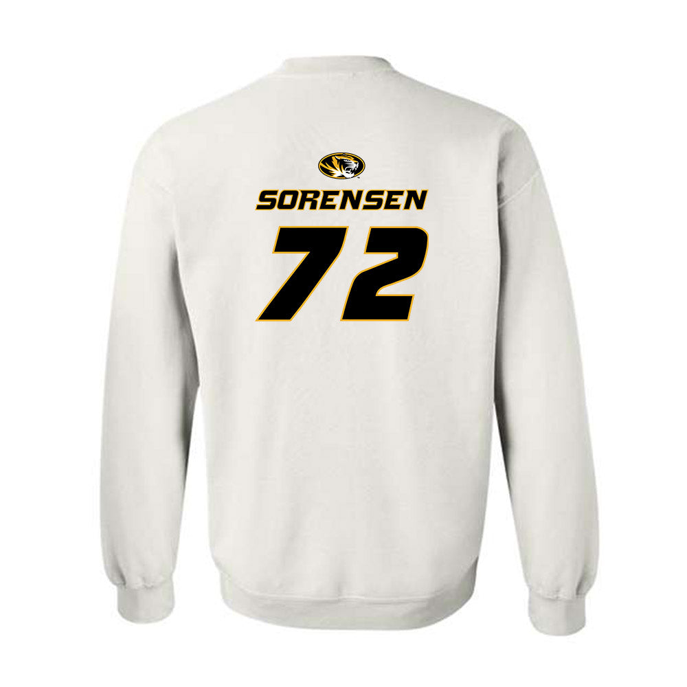Missouri - NCAA Football : Colin Sorensen - Replica Shersey Crewneck Sweatshirt-1