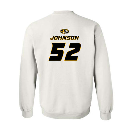 Missouri - NCAA Football : Demarcus Johnson - Replica Shersey Crewneck Sweatshirt-1