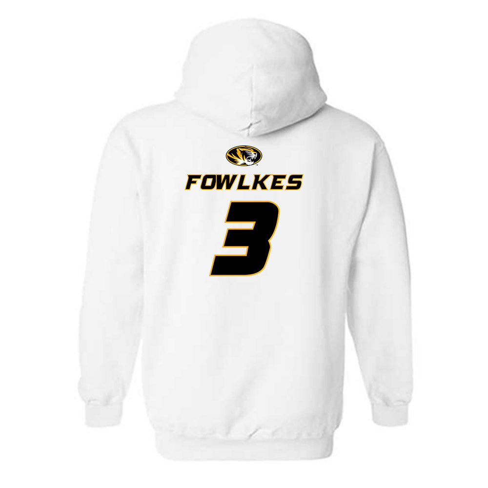 Missouri - NCAA Football : DaMarion Fowlkes - Replica Shersey Hooded Sweatshirt-1
