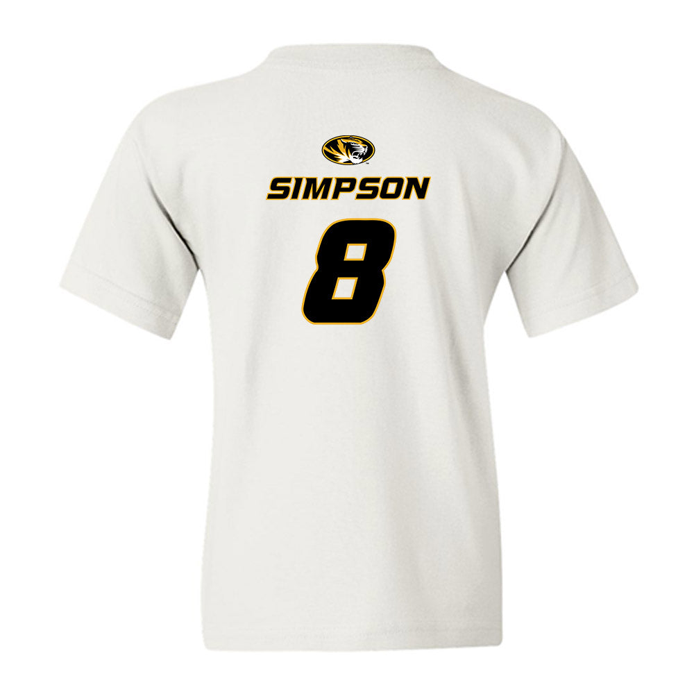 Missouri - NCAA Football : Donta Simpson - Replica Shersey Youth T-Shirt-1