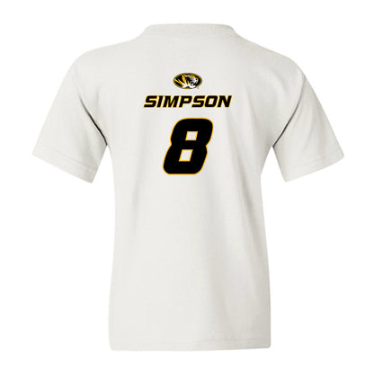 Missouri - NCAA Football : Donta Simpson - Replica Shersey Youth T-Shirt-1