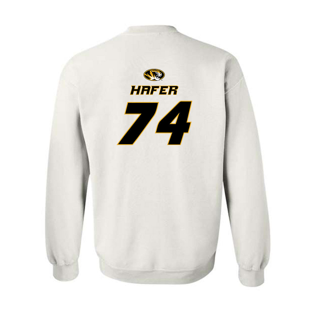 Missouri - NCAA Football : Whit Hafer - Replica Shersey Crewneck Sweatshirt-1