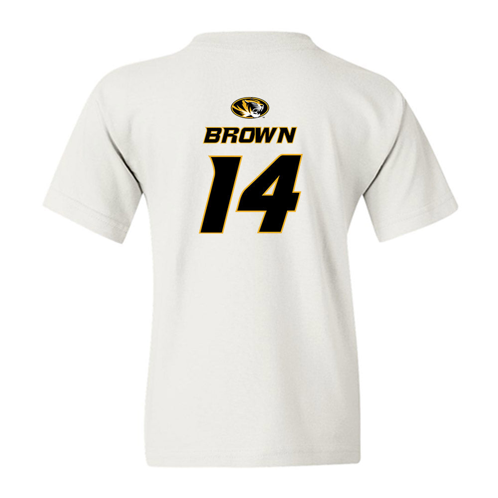 Missouri - NCAA Football : Brett Brown - Replica Shersey Youth T-Shirt-1