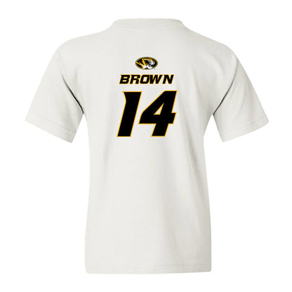 Missouri - NCAA Football : Brett Brown - Replica Shersey Youth T-Shirt-1
