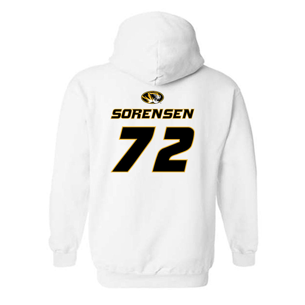 Missouri - NCAA Football : Colin Sorensen - Replica Shersey Hooded Sweatshirt-1