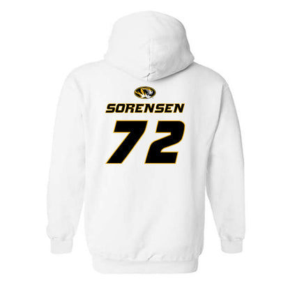 Missouri - NCAA Football : Colin Sorensen - Replica Shersey Hooded Sweatshirt-1