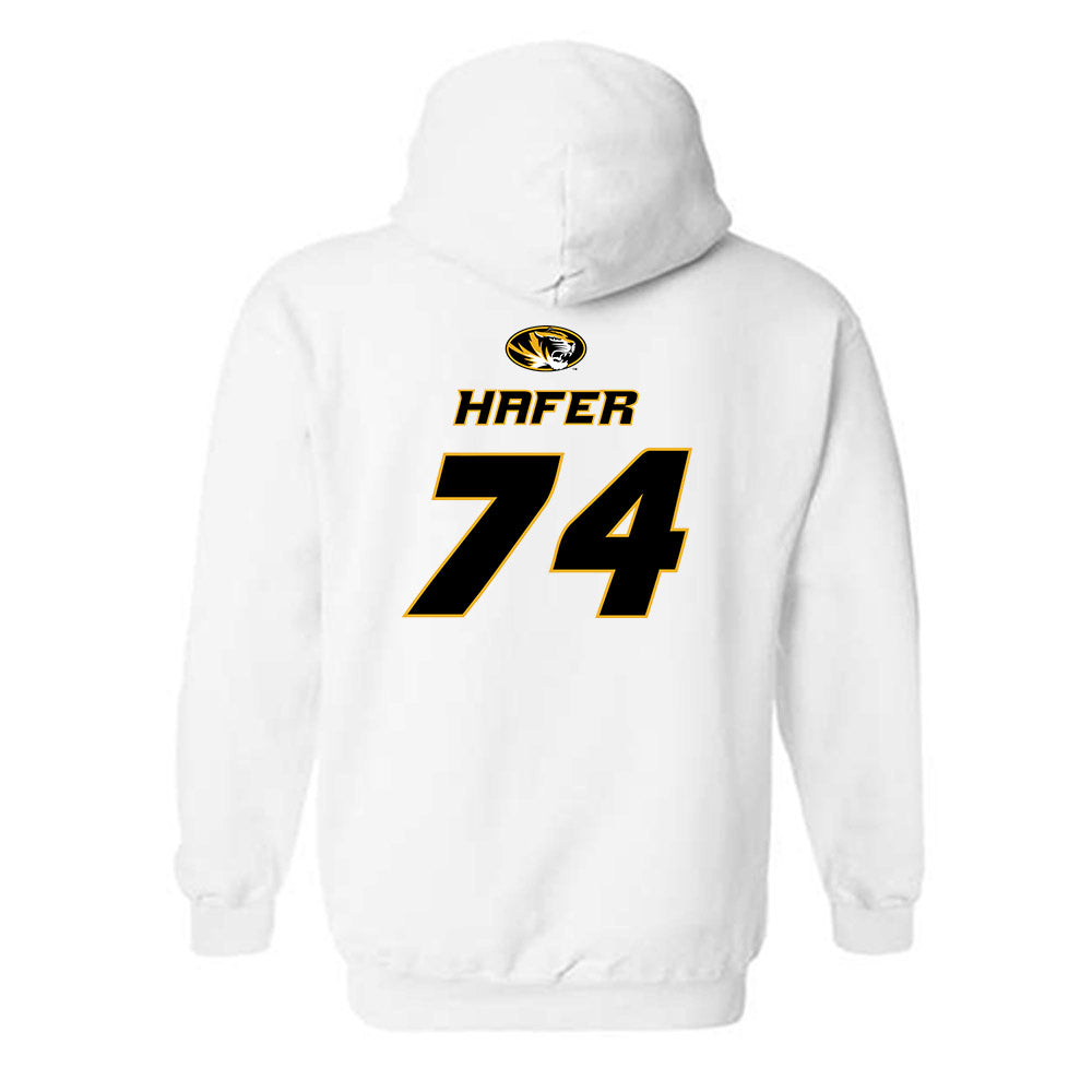 Missouri - NCAA Football : Whit Hafer - Replica Shersey Hooded Sweatshirt-1