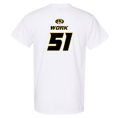 Missouri - NCAA Football : Luke Work - Replica Shersey T-Shirt-1