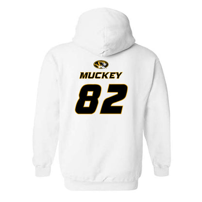 Missouri - NCAA Football : Logan Muckey - Replica Shersey Hooded Sweatshirt-1