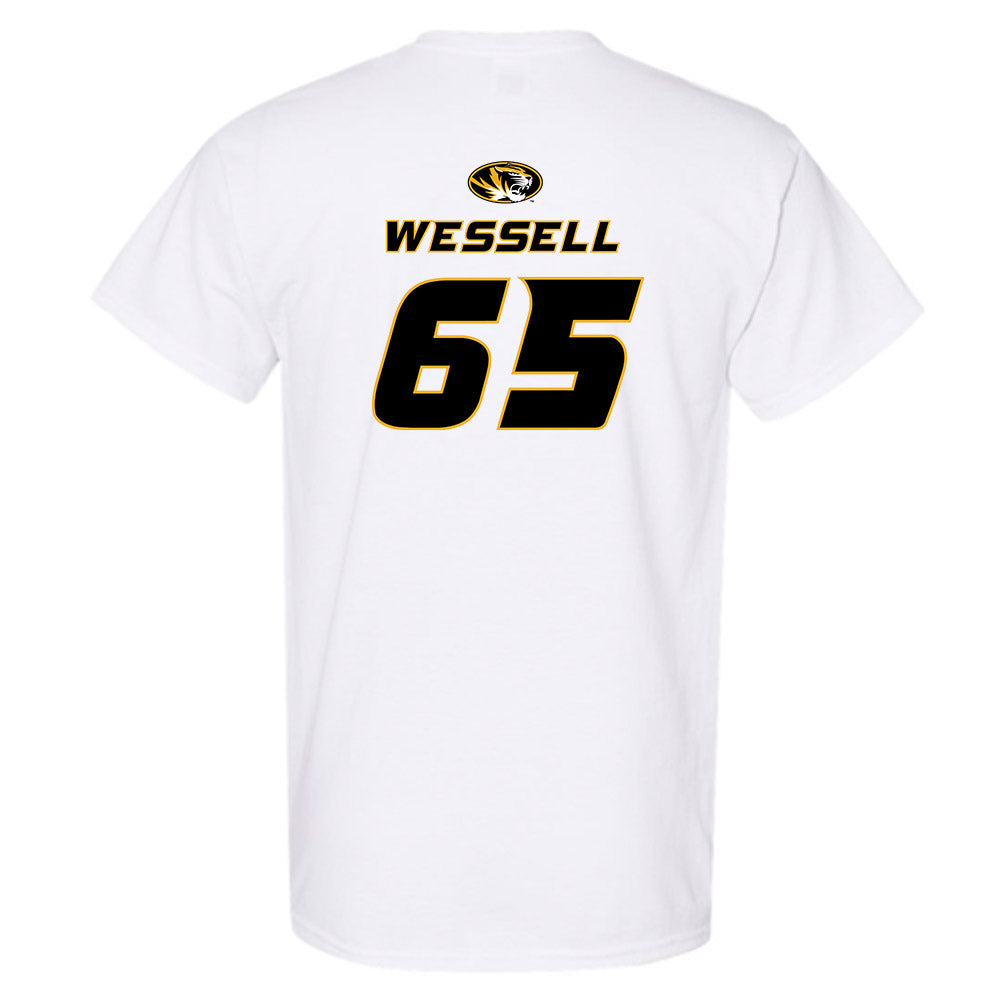 Missouri - NCAA Football : Brysen Wessell - Replica Shersey T-Shirt-1