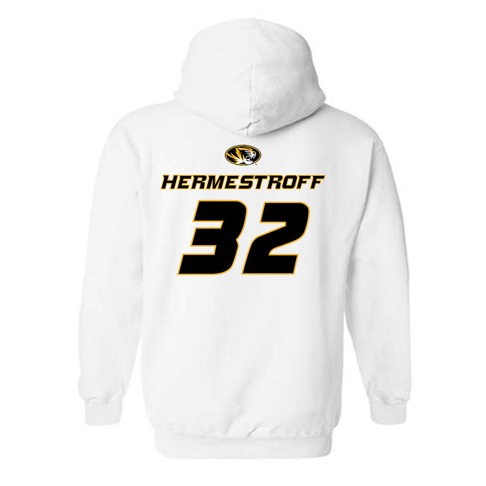 Missouri - NCAA Football : Maddux Hermestroff - Replica Shersey Hooded Sweatshirt-1