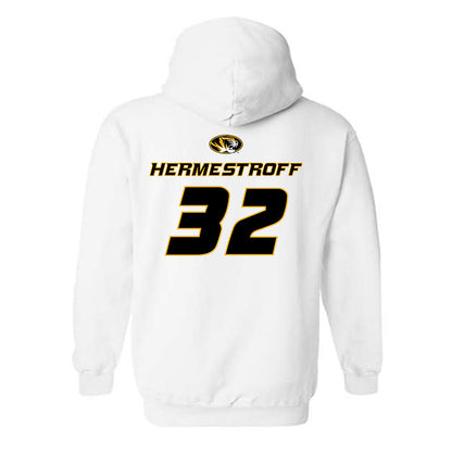 Missouri - NCAA Football : Maddux Hermestroff - Replica Shersey Hooded Sweatshirt-1