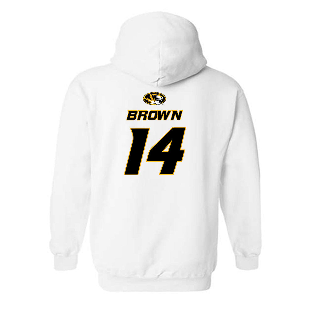 Missouri - NCAA Football : Brett Brown - Replica Shersey Hooded Sweatshirt-1
