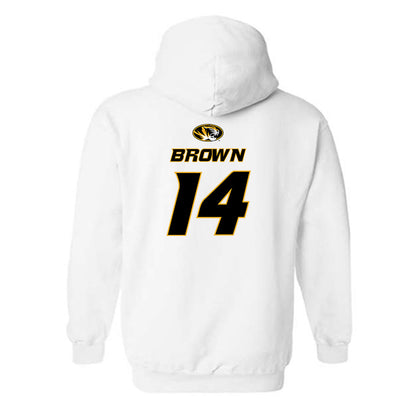 Missouri - NCAA Football : Brett Brown - Replica Shersey Hooded Sweatshirt-1