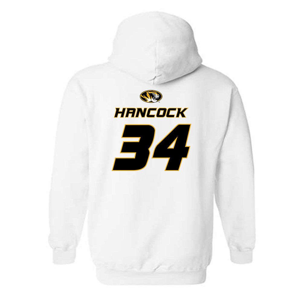 Missouri - NCAA Football : Jackson Hancock - Replica Shersey Hooded Sweatshirt-1