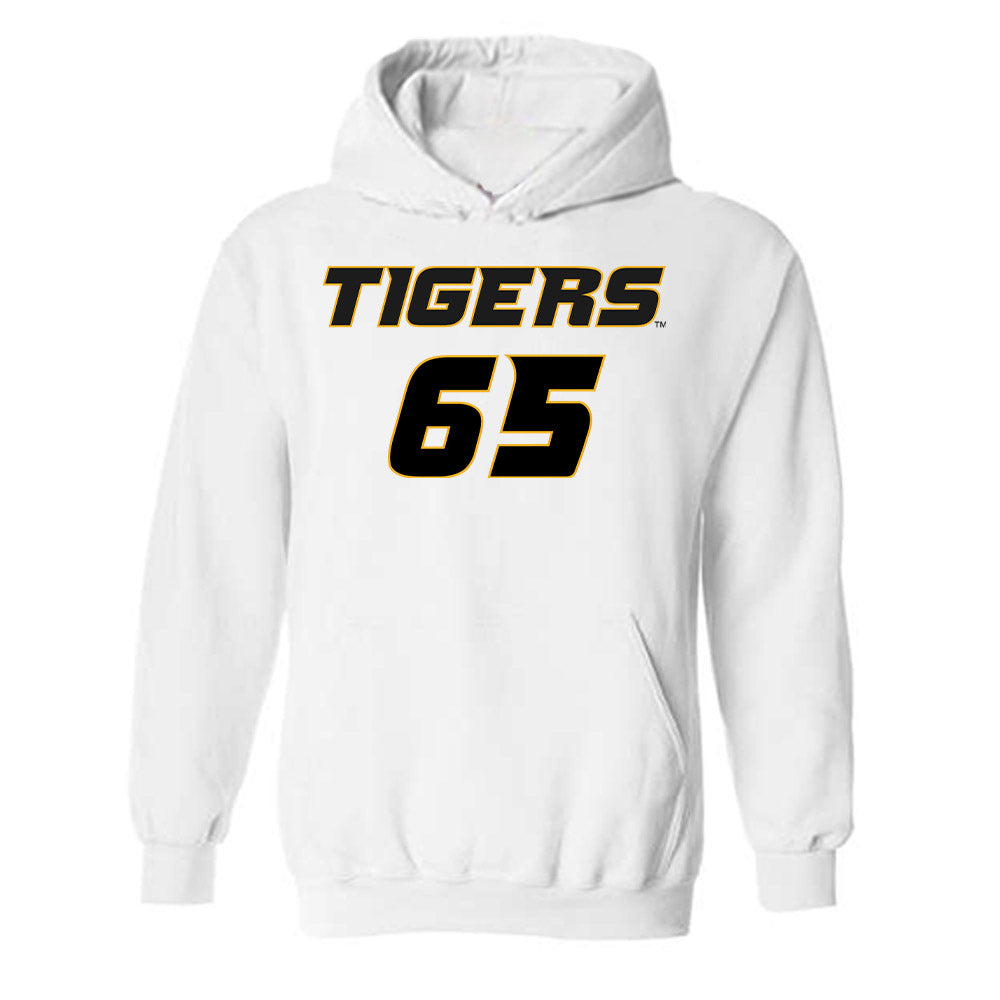 Missouri - NCAA Football : Brysen Wessell - Replica Shersey Hooded Sweatshirt-0